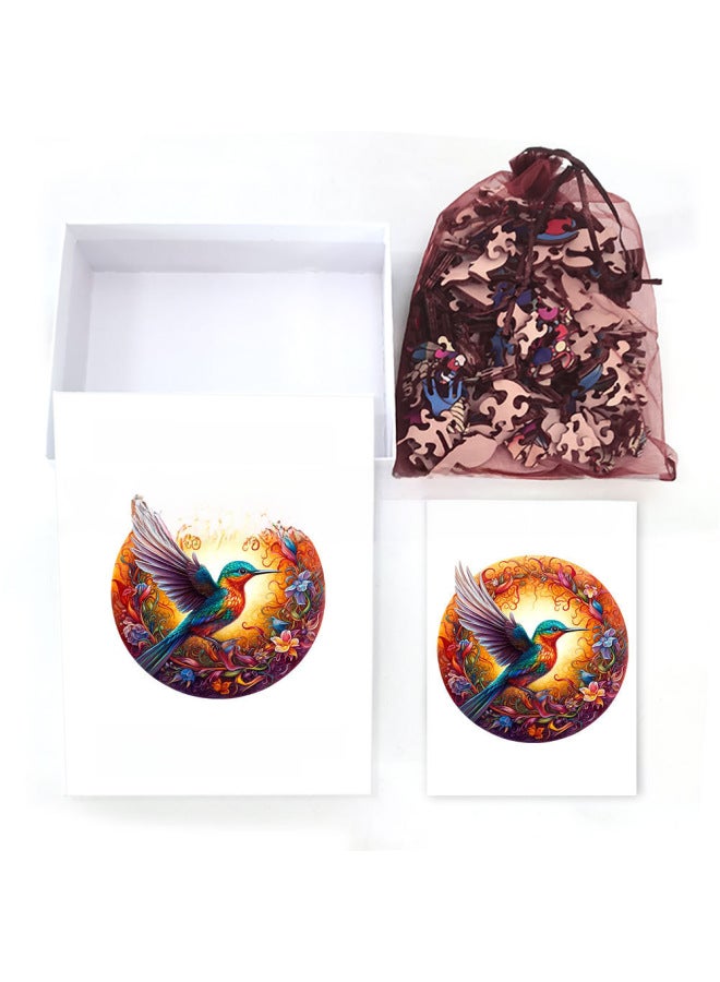 Hot Irregular Round Bird Shaped Animal Wooden Adult Puzzle Toy Independent Station Wholesale-Color:L-carton-H382 - Image 5